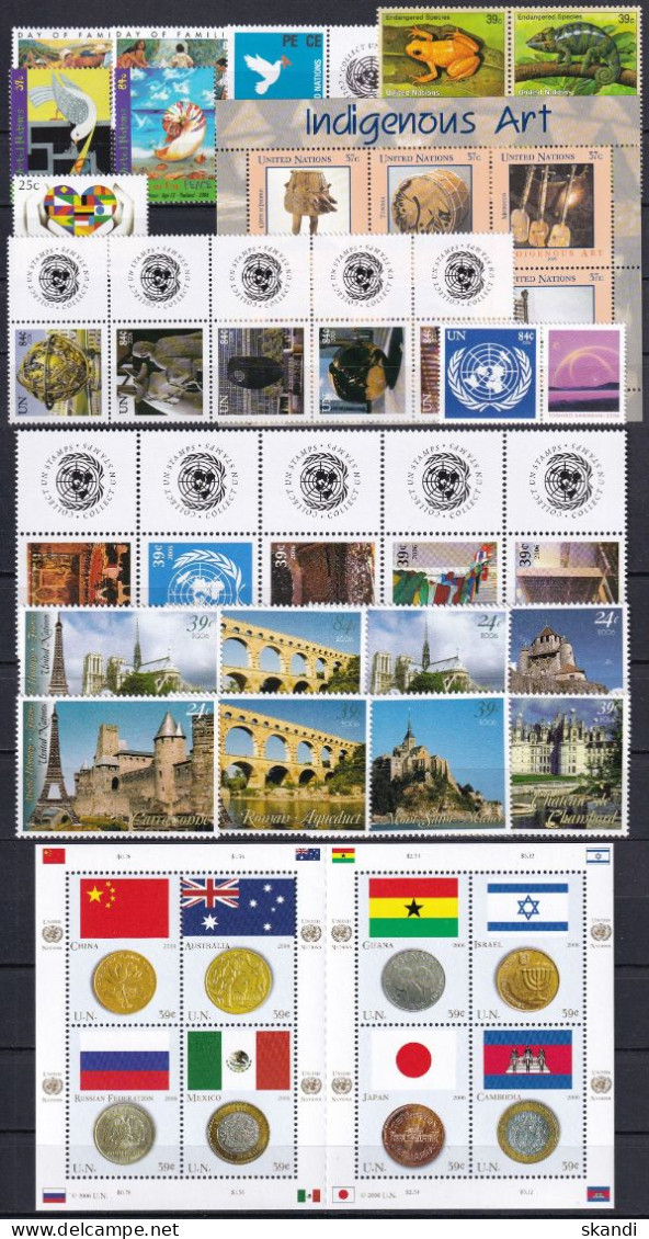 UNO NEW YORK 2006 Mi-Nr. Block 26/1040 Kompletter Jahrgang/complete Year Set ** MNH - Unused Stamps