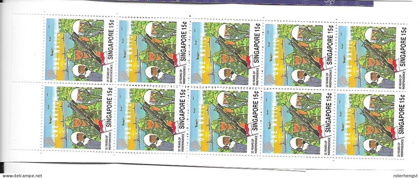 Singapore Booklet Mnh ** 1990 Independence - Singapour (1959-...)