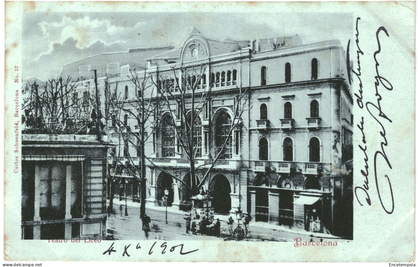 CPA Carte Postale Espagne Barcelona Teatro Del Licco  1902  VM80577 - Barcelona
