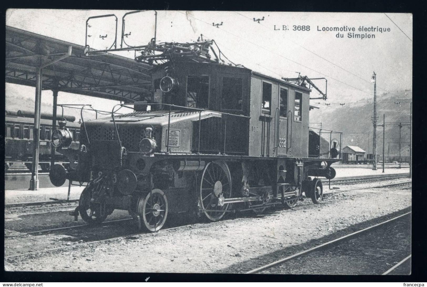 15074 - SUISSE -  Locomotive Electrique Du SIMPLON - Simplon