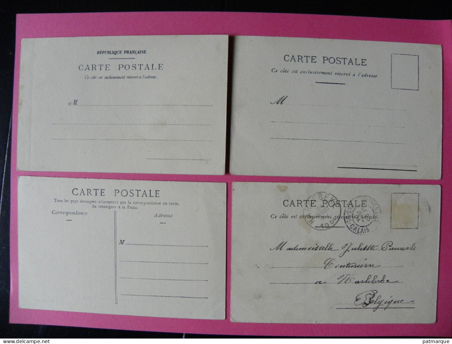 62. Boulogne Sur Mer -  Lot De 4 Cartes - Edition B.B - Animation - Boulogne Sur Mer