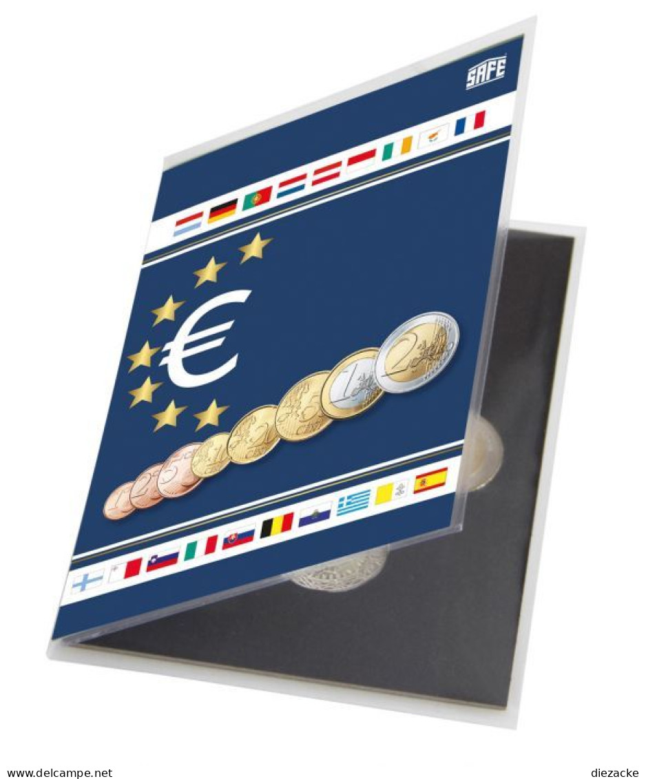 Safe Münzkarte Für 1 Euro-Satz 1 Cent Bis 2 Euro Nr. 1360 Neu - Materiaal