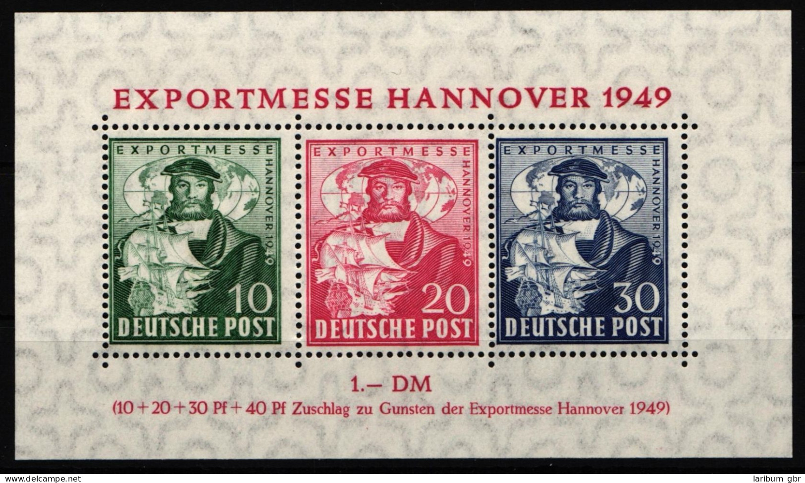 Alliierte Besetzung Block 1 Postfrisch Bi-Zone #JL077 - Mint