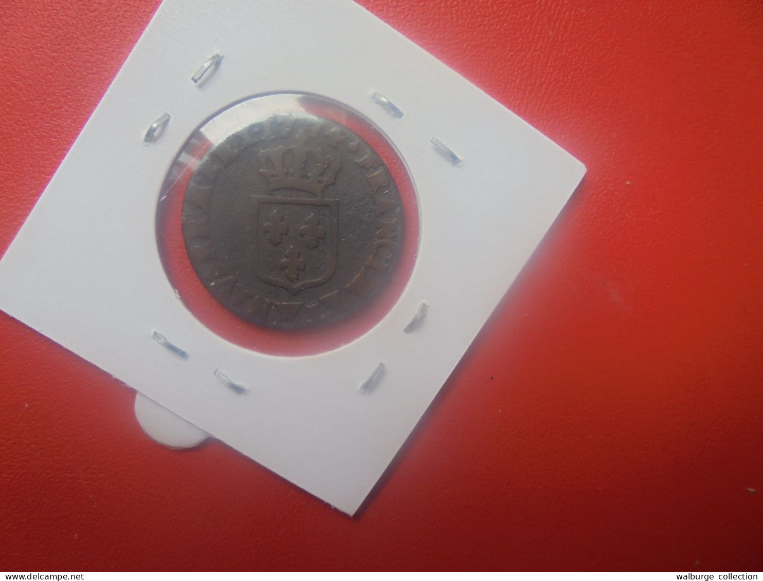 LOUIS XV 1/2 SOL 1774 "W" RARE ! (A.2) - 1715-1774 Louis  XV The Well-Beloved