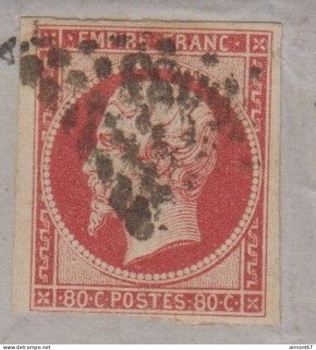 Napoléon   N° 17A Sur Lettre De Toulouse - Cote 150 € - 1853-1860 Napoleon III