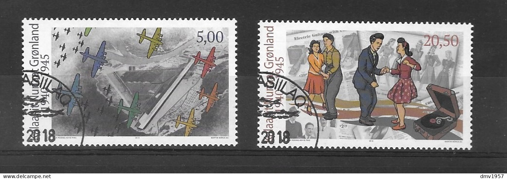 Greenland 2018 CTO Greenland During WWII Sg 885/6 - Used Stamps