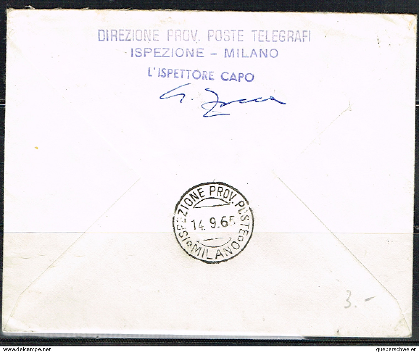 NAT-L50 - ITALIE Traforo Del Monte Bianco Sur Lettre Pour La France - 1961-70: Marcophilia