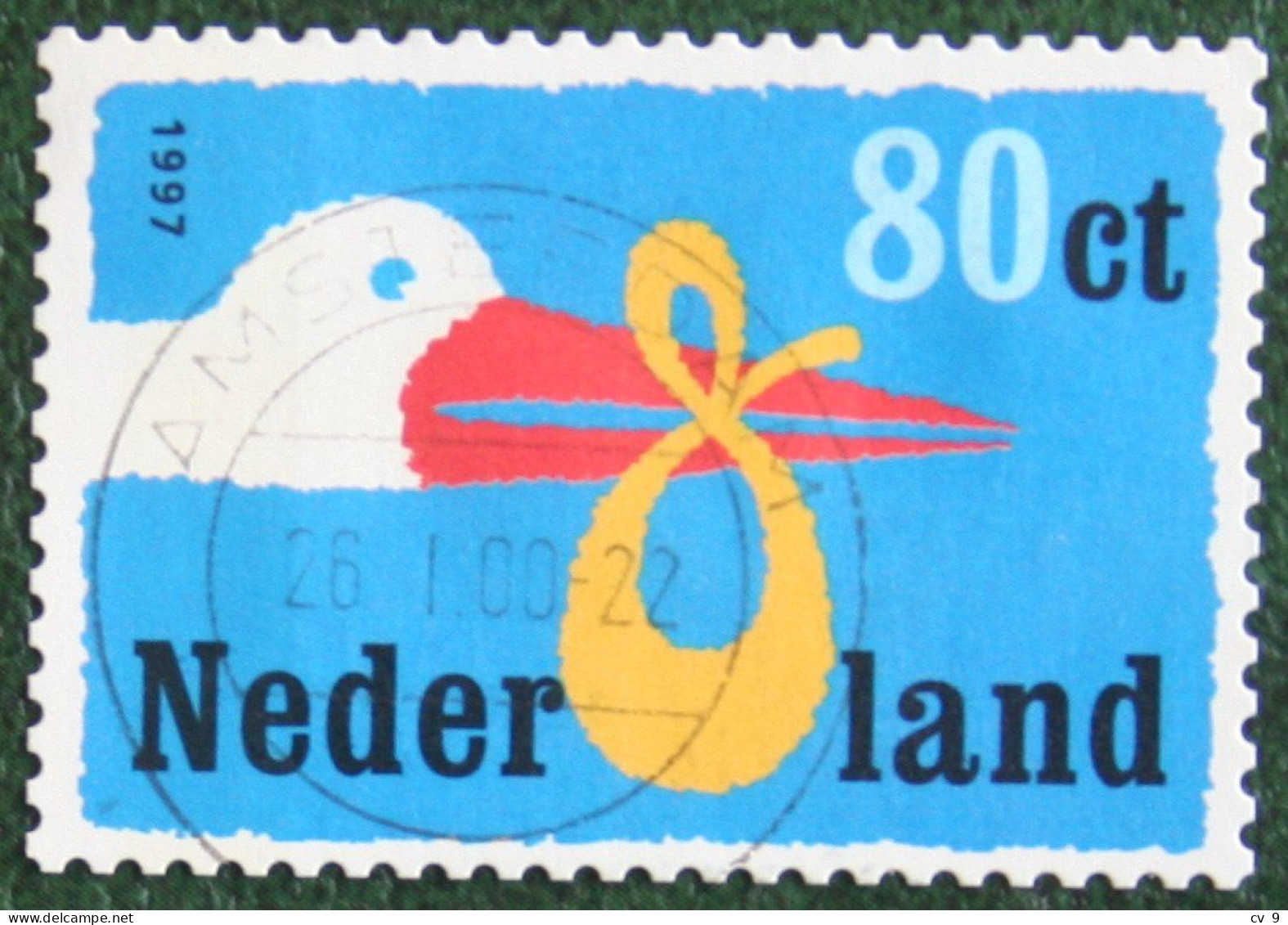 Geboortezegel Gestanst NVPH 1735 (Mi 1631); 1997 Gestempeld / Used NEDERLAND / NIEDERLANDE - Oblitérés