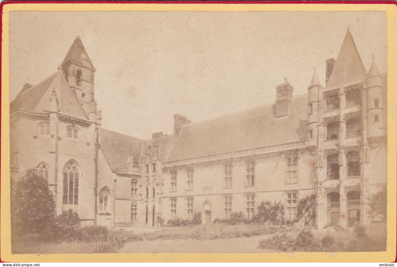 28 CHATEAUDUN 1880/90  Château Vue Cour Intérieure - Photographe Anonyme - Lugares