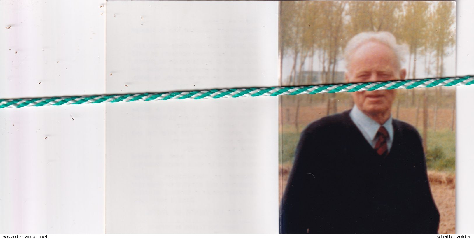 Frans Bogaerts-De Decker, Duffel 1911, Herentals 1999. Foto - Décès