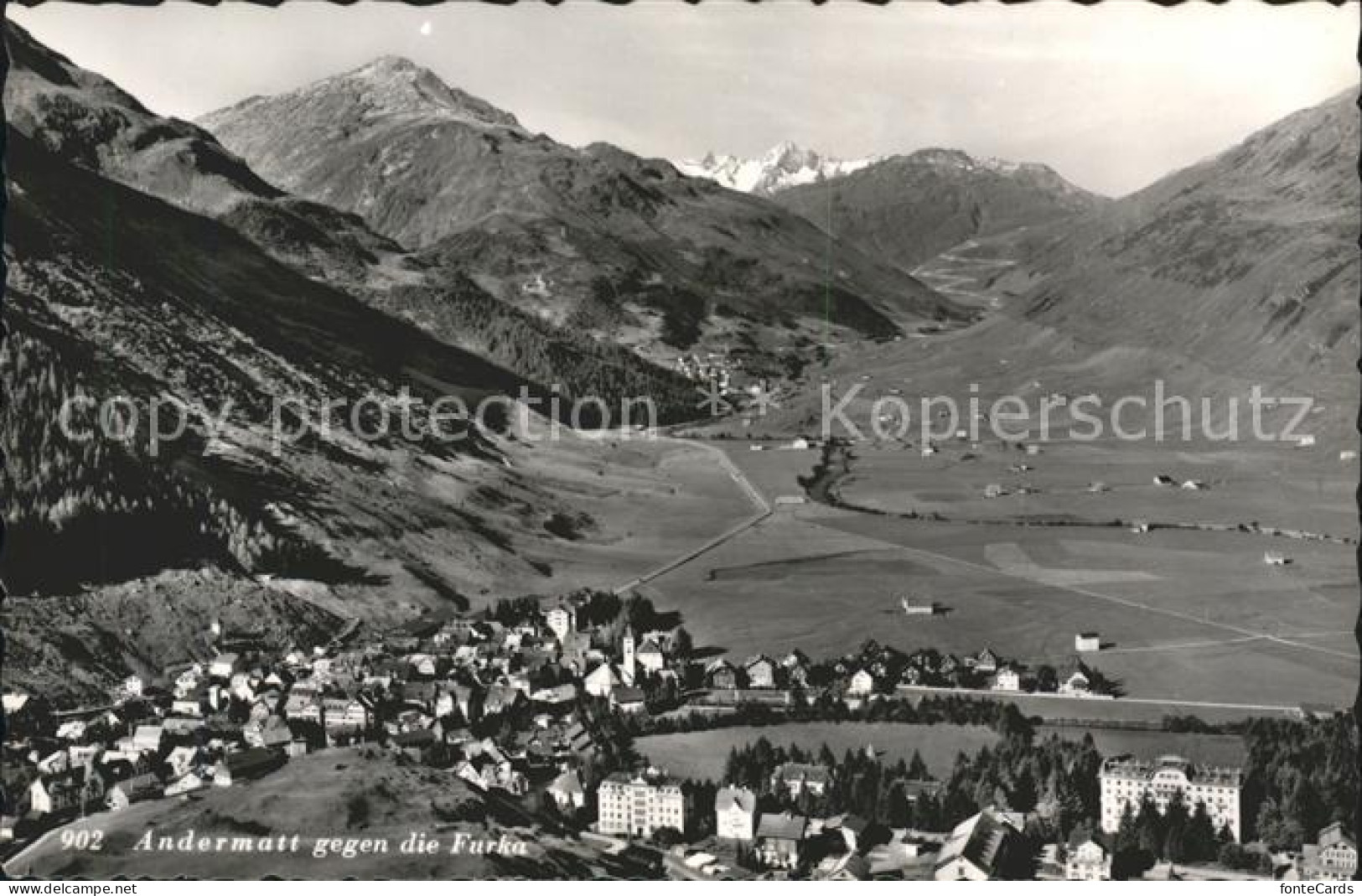 11620736 Andermatt Panorama Gegen Die Furka Andermatt - Other & Unclassified