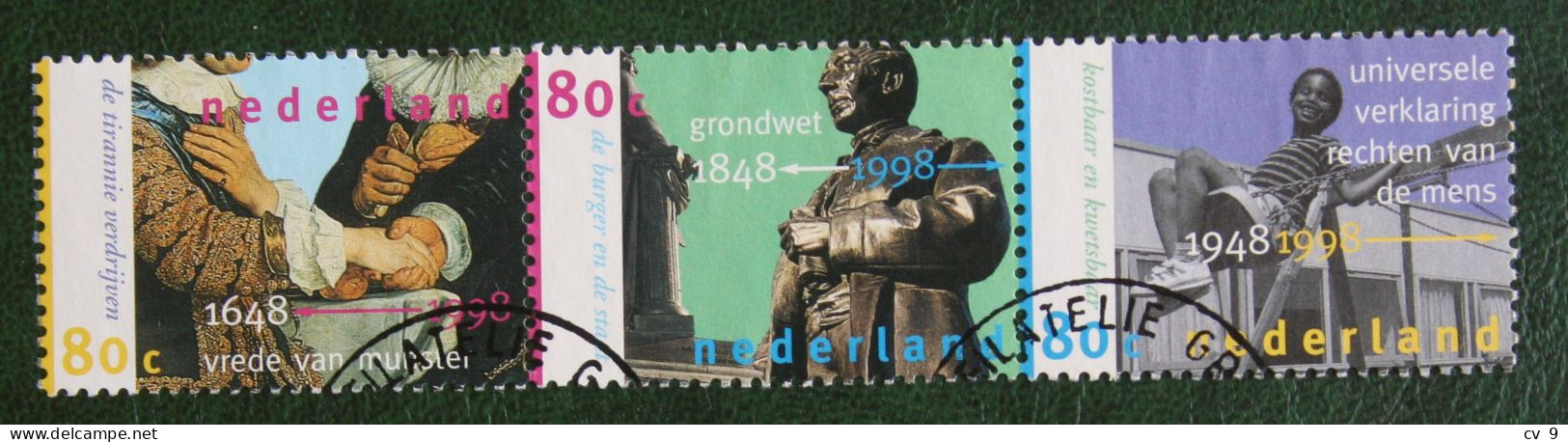 Gecombineerde Uitgave NVPH 1753-1755 (Mi 1649-1651); 1998 Gestempeld Used Oblitéré NEDERLAND / NIEDERLANDE - Used Stamps