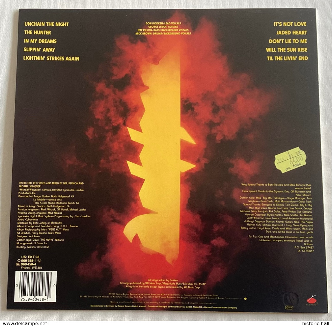 DOKKEN - Under Lock And Key - LP - 1985 - German Press - Hard Rock En Metal