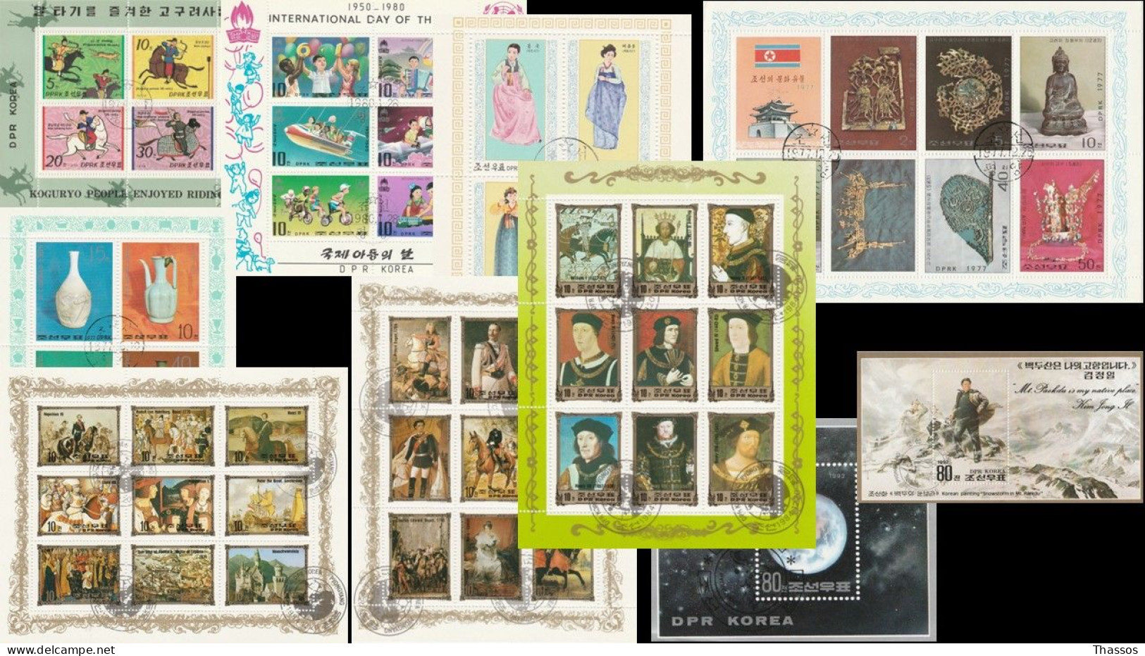 Corée Du Nord - Blocs Feuillets  - Lot De 10 - Lots & Kiloware (mixtures) - Max. 999 Stamps