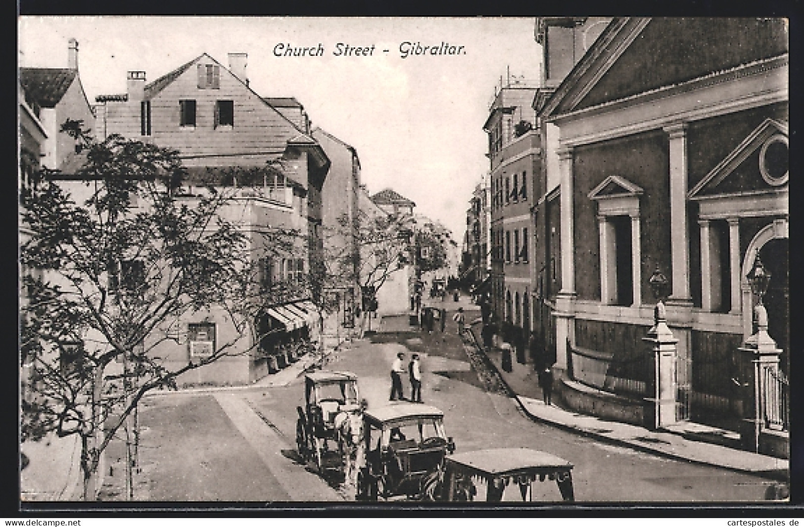 Postal Gibraltar, View Of Church Street  - Gibraltar