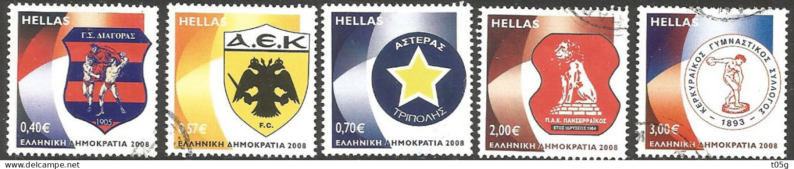 GREECE - GRECE- HELLAS- 2008: Compl. Set Used - Gebruikt