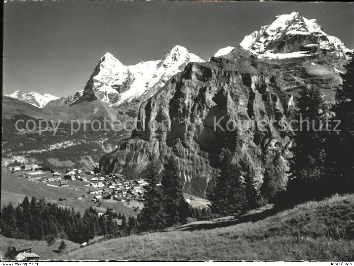 11605226 Muerren BE Mit Wetterhoerner-Eiger-Moench-Jungfrau (Stempel) Muerren - Autres & Non Classés