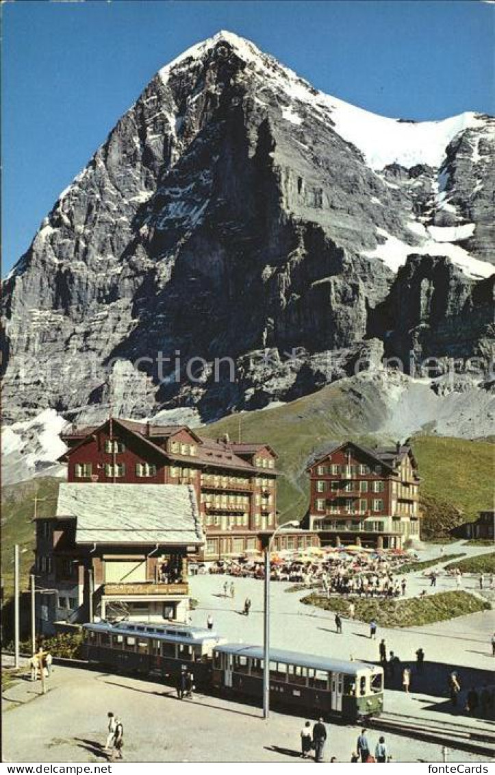 11602212 Kleine Scheidegg Interlaken Eiger-Nordwand Strassenbahn Kleine Scheideg - Autres & Non Classés