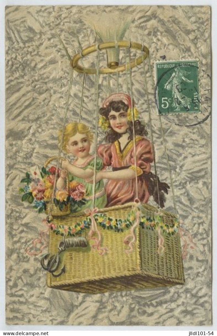 Lot 15 cartes gauffrées fantaisie, thème Souvenir + divers (lt9)