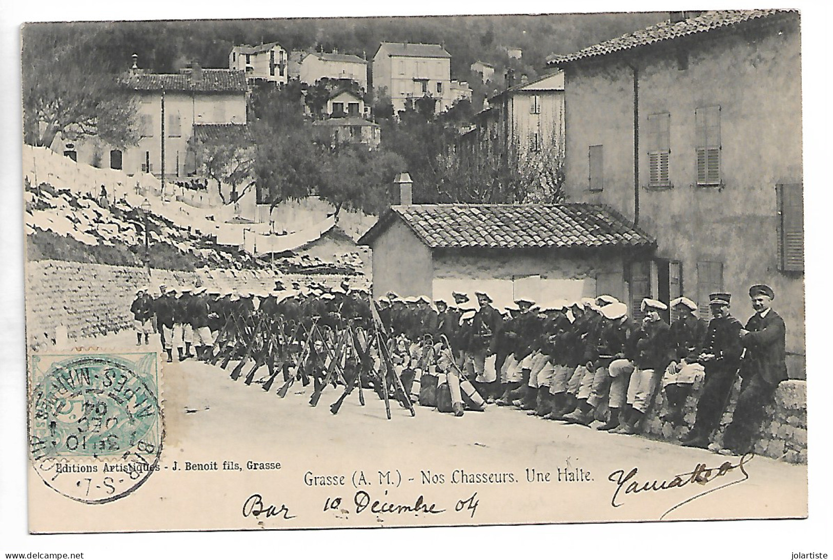 D 06 Cpa  GRASSE ,BAR SUR LOUP  Nos  Chasseurs Une Halte A Bar Sur Loup N0174 - Grasse