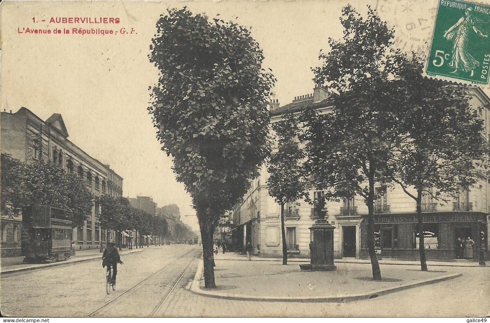 8144 CPA Aubervilliers - Avenue De La République - Aubervilliers