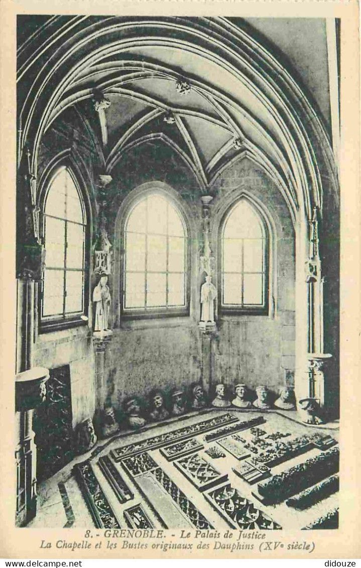 38 - Grenoble - Intérieur Du Palais De Justice - La Chapelle Et Les Bustes Originaux Des Dauphins - CPA - Voir Scans Rec - Grenoble