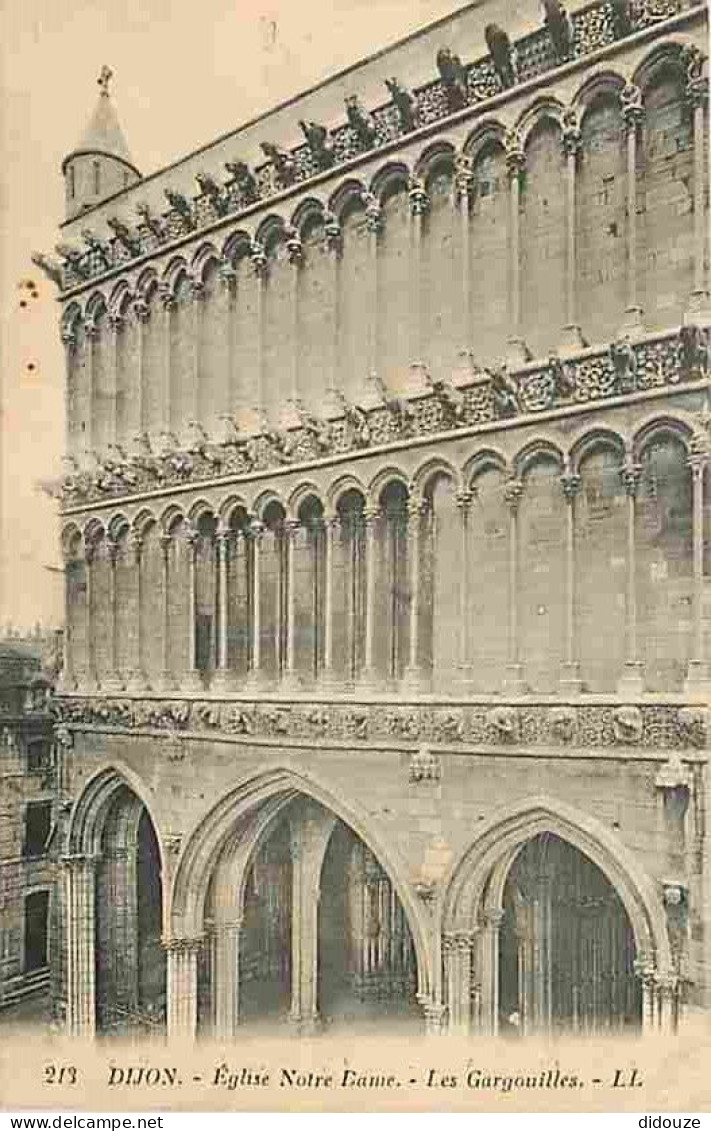 21 - Dijon - Eglise Notre Dame - Les Gargouilles - Correspondance - Voyagée En 1931 - CPA - Voir Scans Recto-Verso - Dijon