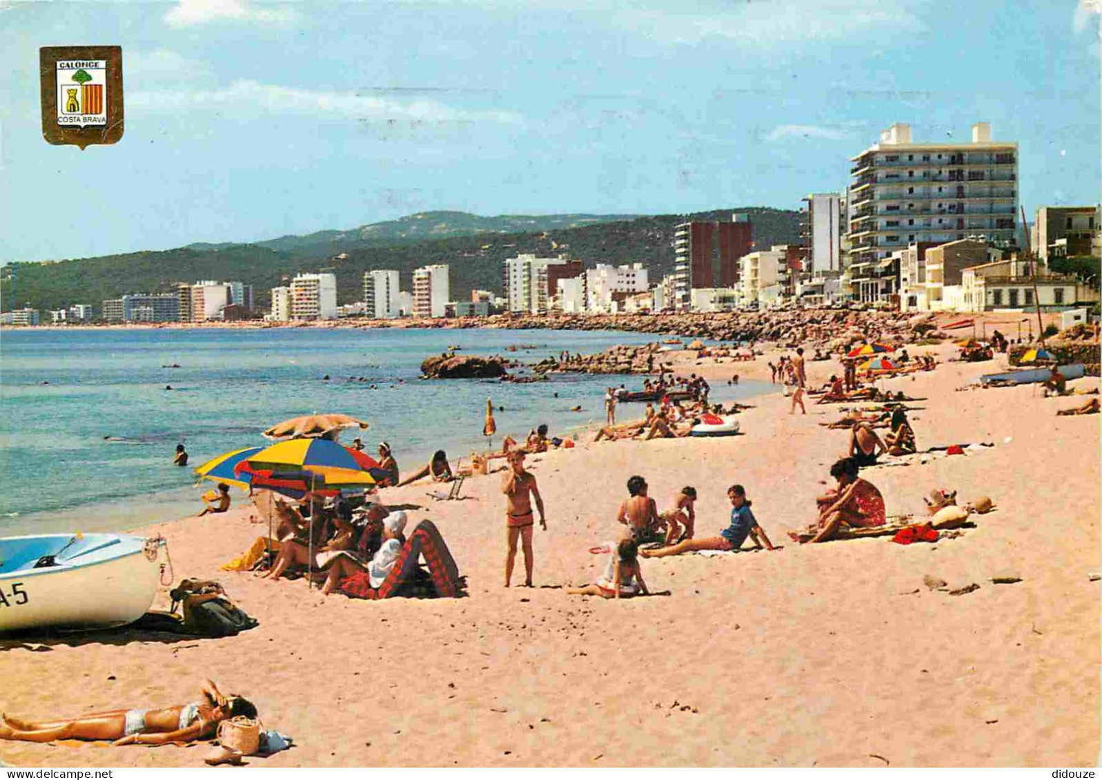 Espagne - Espana - Cataluna - Costa Brava - San Antonio De Calonge - Playa - Plage - Femme En Maillot De Bain - Immeuble - Gerona