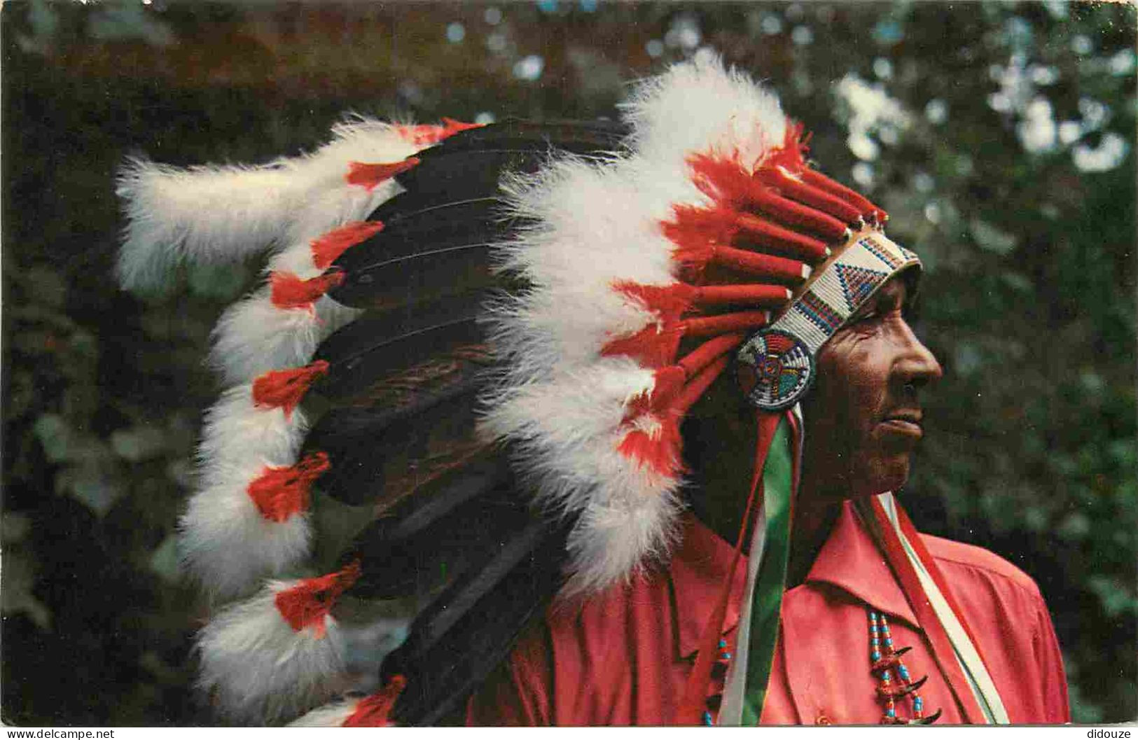 Indiens - Steve Saunooke - Cherokee Indian Reservation - North Carolina - Chef Indien - CPM Format CPA - Voir Scans Rect - Native Americans