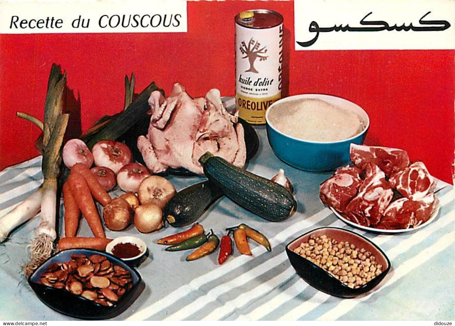 Recettes De Cuisine - Couscous - Carte Neuve - Gastronomie - CPM - Voir Scans Recto-Verso - Küchenrezepte
