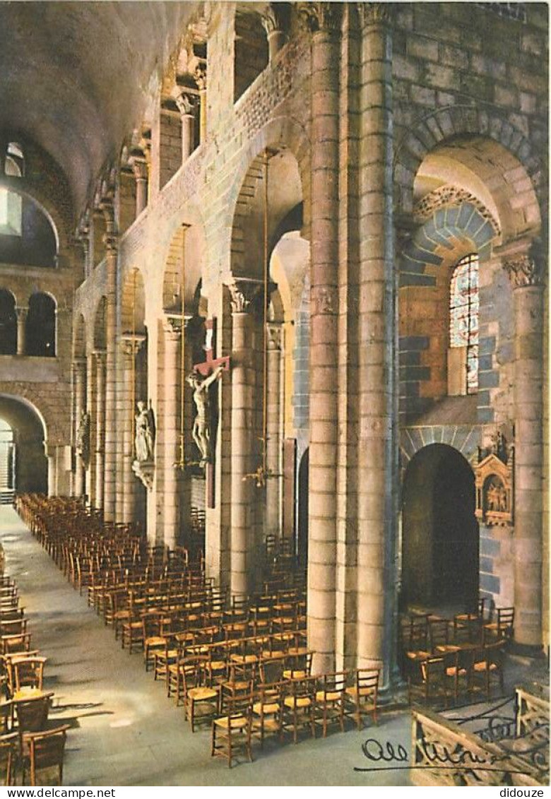 63 - Clermont Ferrand - Intérieur De L'Eglise Notre Dame Du Port - CPM - Carte Neuve - Voir Scans Recto-Verso - Clermont Ferrand