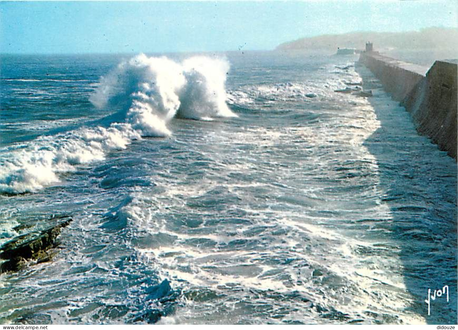 64 - Saint Jean De Luz - Au Fort De Socoa  Grosses Vagues Se Brisant Sur La Digue - Effet De Vagues - Carte Neuve - CPM  - Saint Jean De Luz