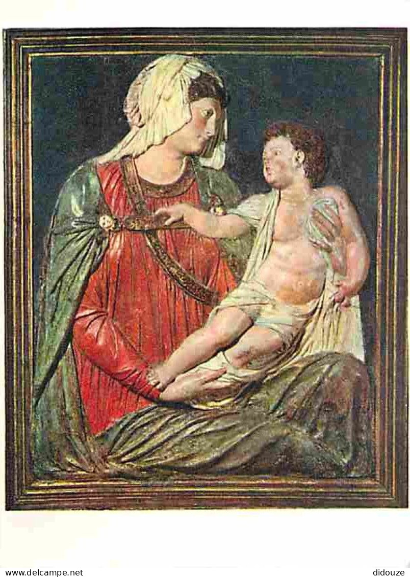 Art - Art Religieux - Madonna And Child - A Plaster Bas-Relief By Sansovino From The Castle Howard Collection - CPM - Vo - Schilderijen, Gebrandschilderd Glas En Beeldjes