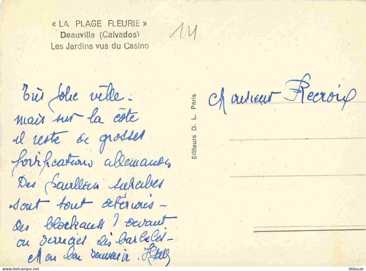 14 - Deauville - Les Jardins Vus Du Casino - Carte Dentelée - CPSM Grand Format - Voir Scans Recto-Verso - Deauville