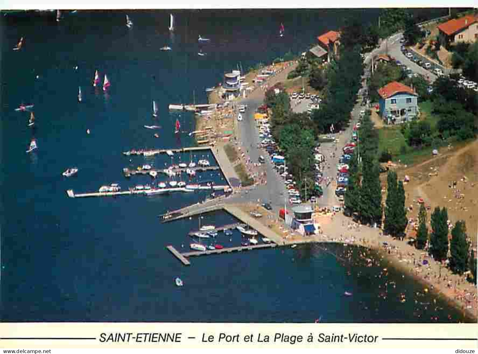 42 - Saint-Etienne - Le Port Et La Plage De Saint Victor Sur Loire - Vue Aérienne - CPM - Voir Scans Recto-Verso - Saint Etienne