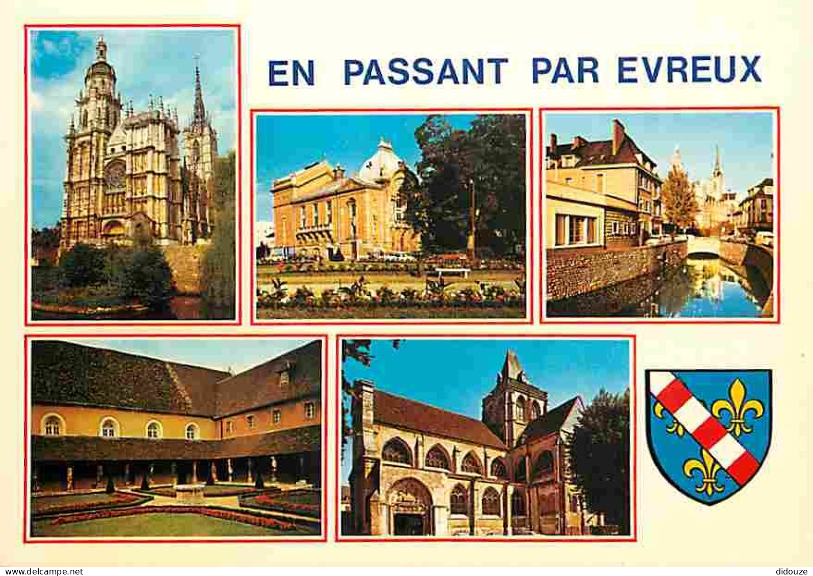 27 - Evreux - Multivues - Blasons - CPM - Voir Scans Recto-Verso - Evreux