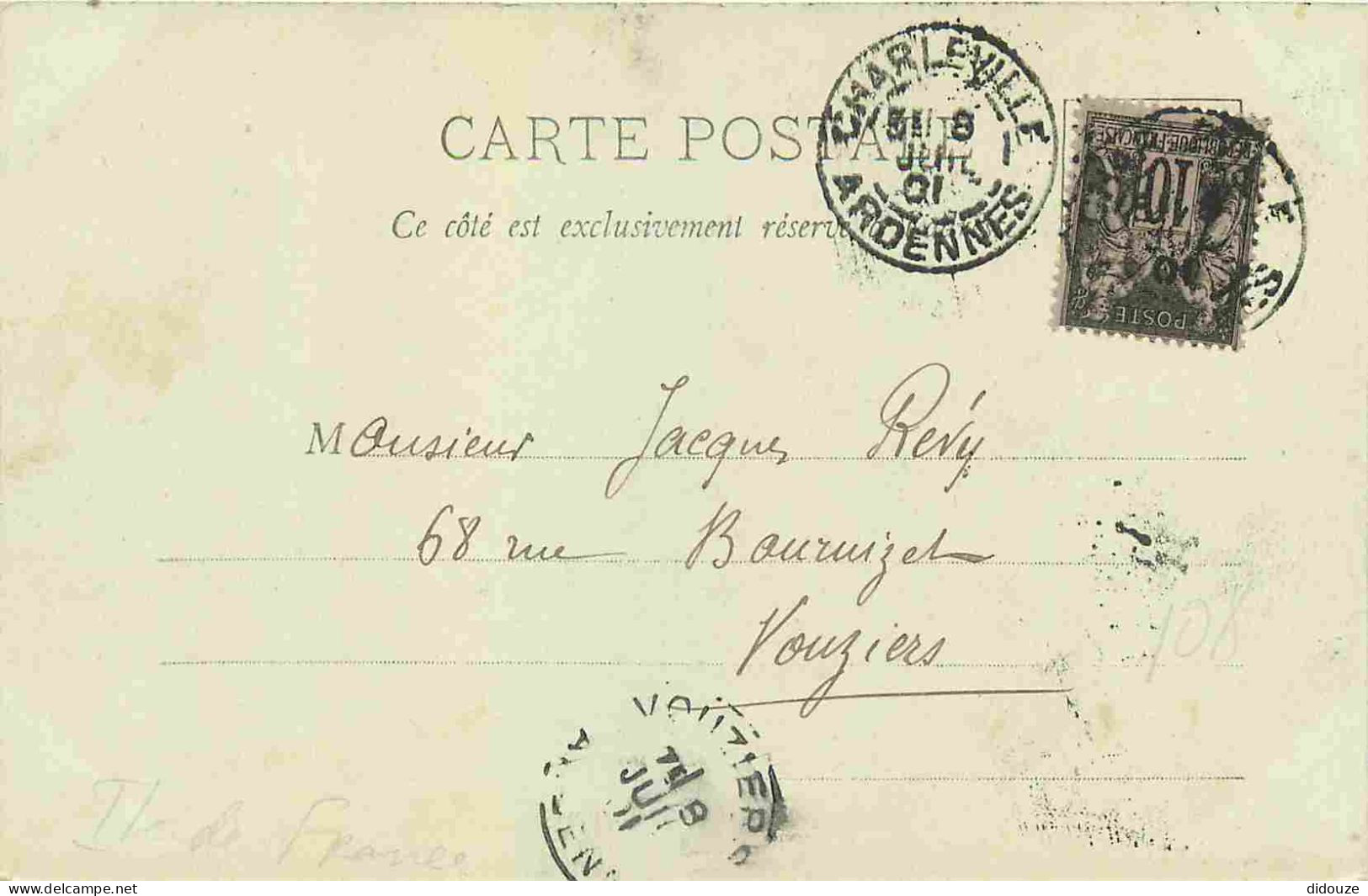 08 - Mézières - Préfecture - Animée - Précurseur - CPA - Oblitération Ronde De 1901 - Voir Scans Recto-Verso - Other & Unclassified