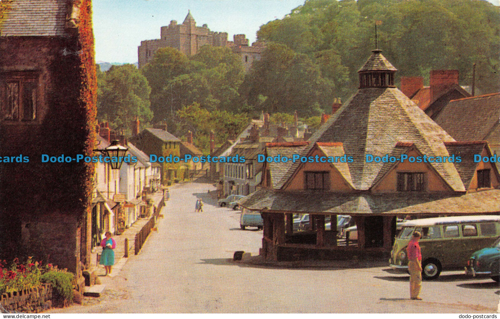 R073566 High Street And Yarn Market. Dunster. Somerset. Salmon. 1982 - Monde