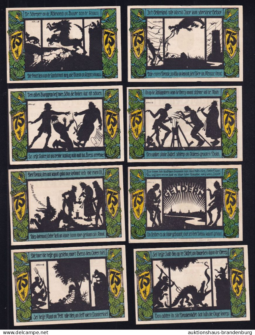 Geldern: 8x 75 Pfennig 4.11.1921 - Colecciones