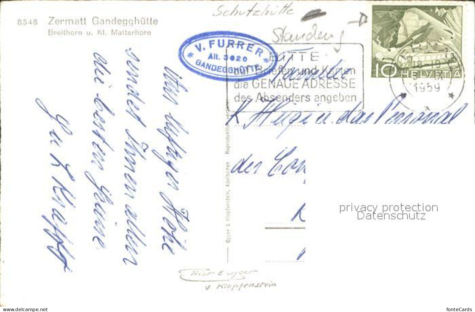 11566918 Gandegghuette Am Breithorn Kleines Matterhorn Schutzhuette Walliser Alp - Autres & Non Classés