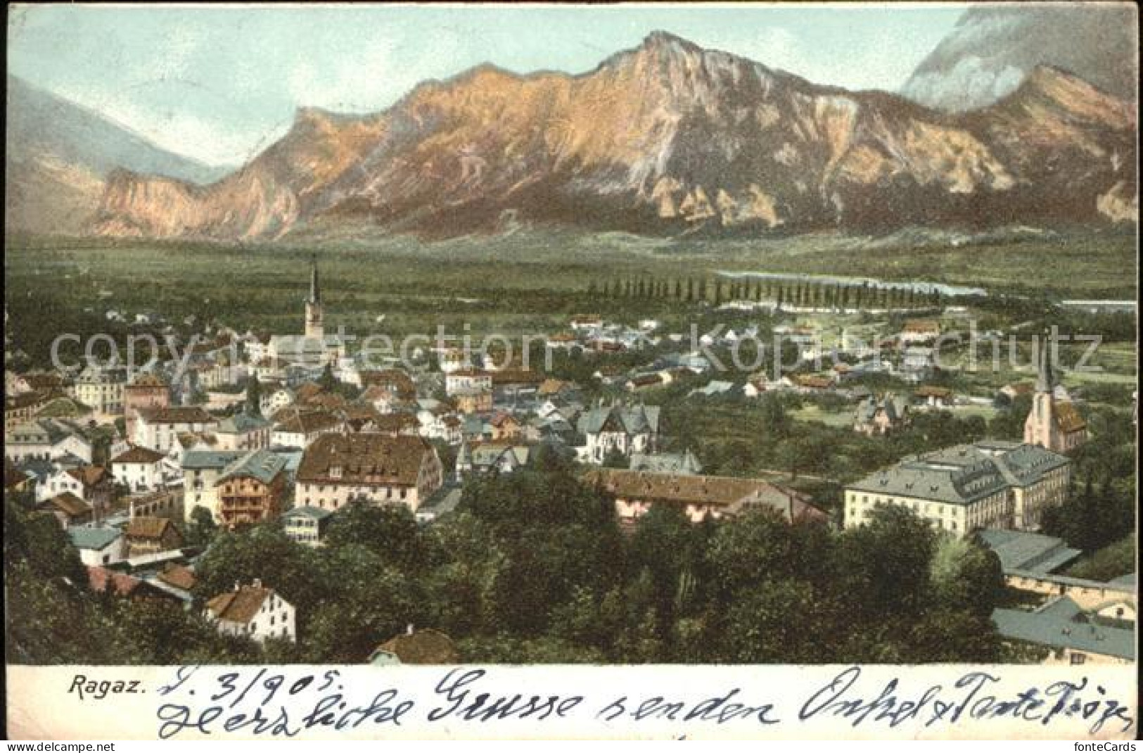 11566898 Bad Ragaz Gesamtansicht Mit Alpenpanorama Bad Ragaz - Otros & Sin Clasificación