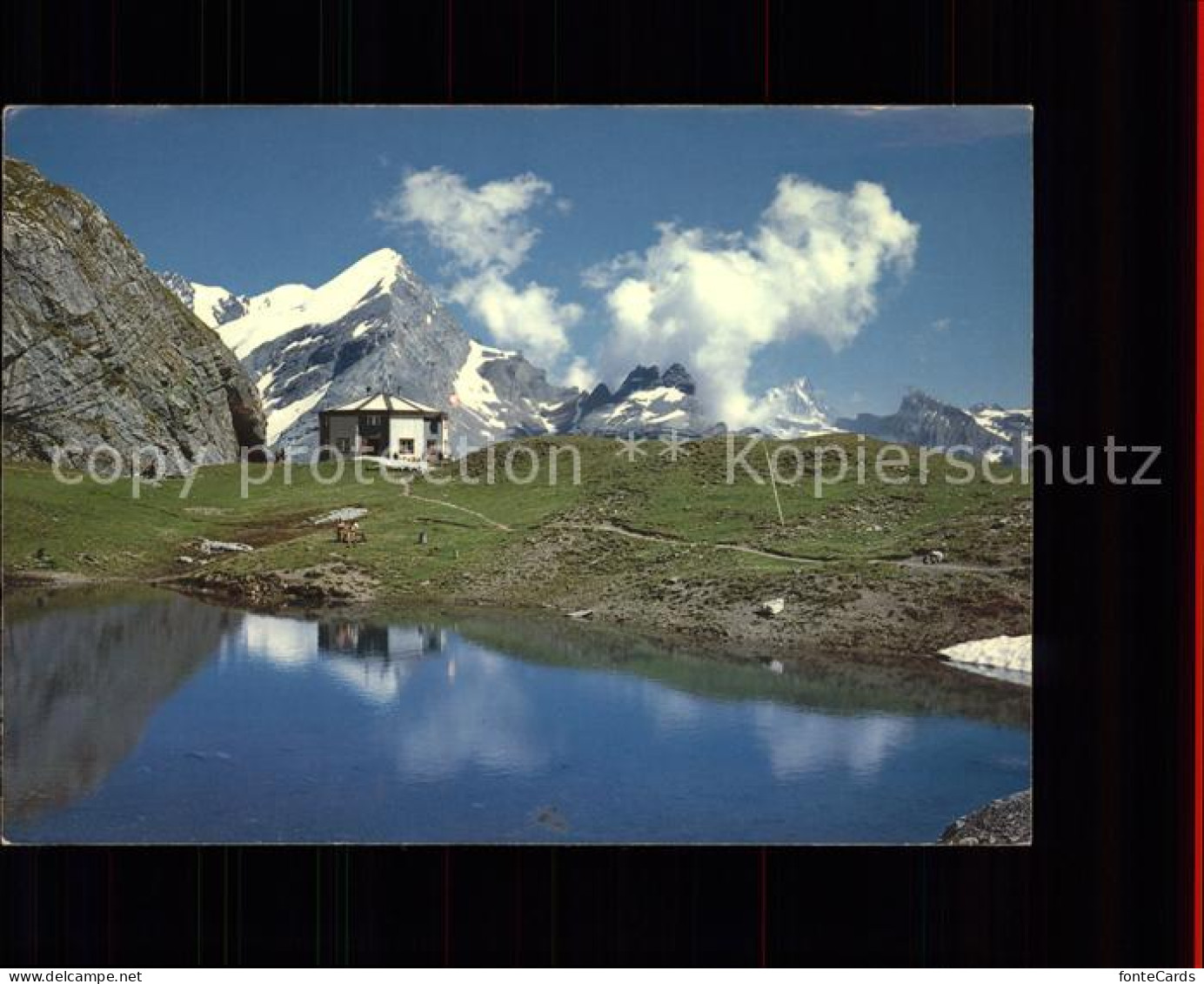 11566752 Laemmernhuette Bergsee Rinderhorn Bietschhorn Schutzhuette Sektion Ange - Autres & Non Classés