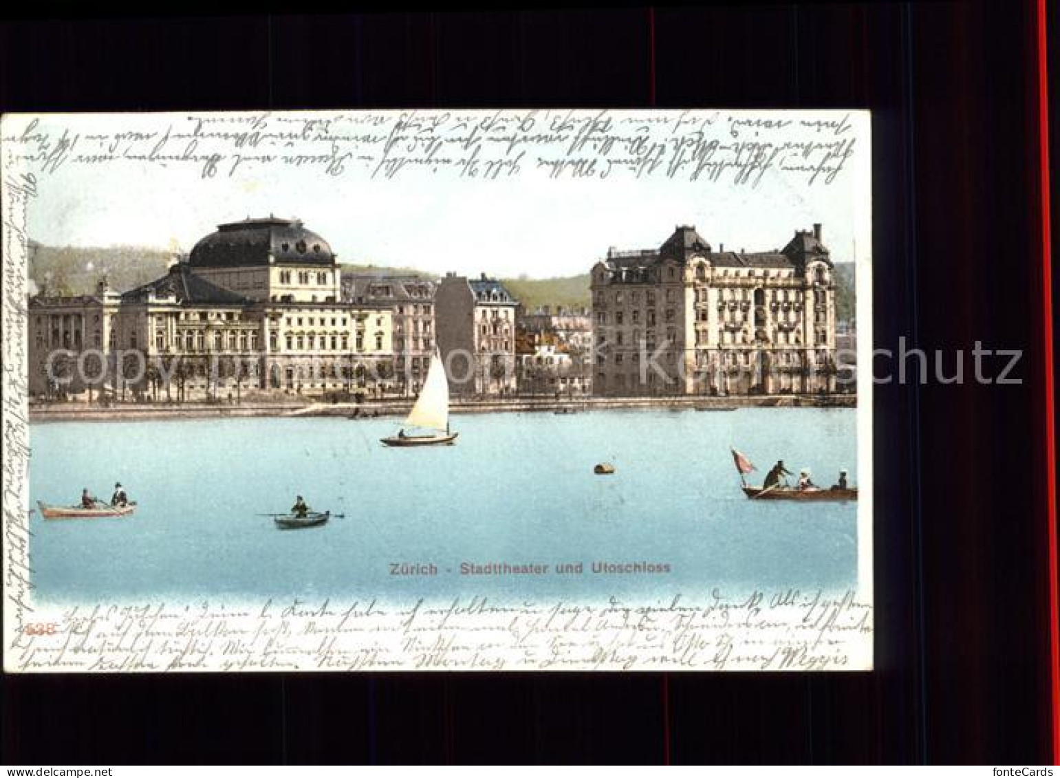 11566434 Zuerich Stadttheater Und Utoschloss Boote See Zuerich - Otros & Sin Clasificación