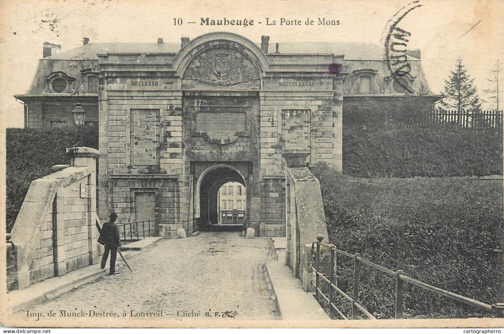 CPA France Maubeuge La Porte De Mons - Maubeuge