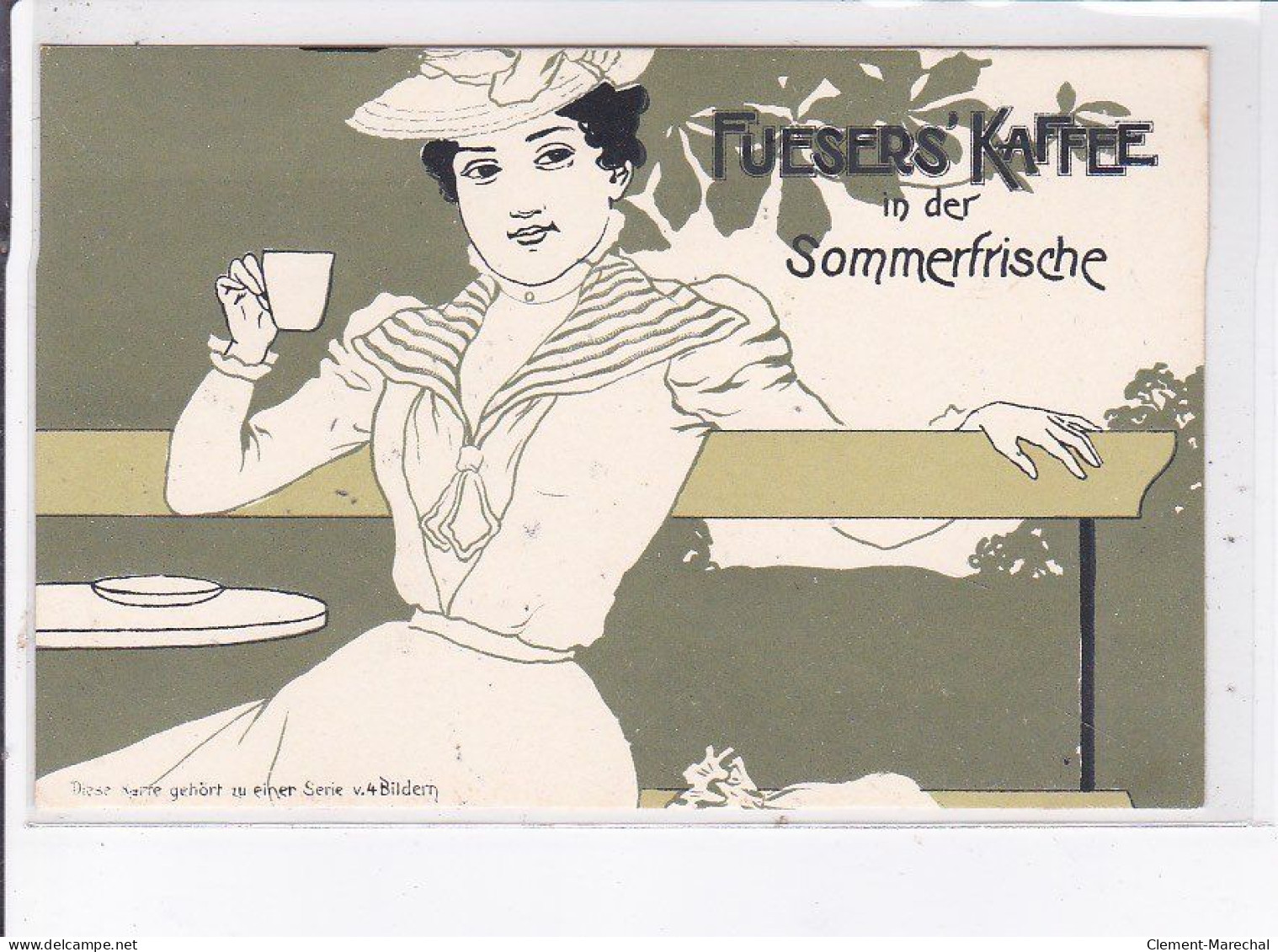 PUBLICITE : FUESERS' KAFFEE à Dulken - (illustrée Par Laskoff ?) - Très Bon état - Werbepostkarten