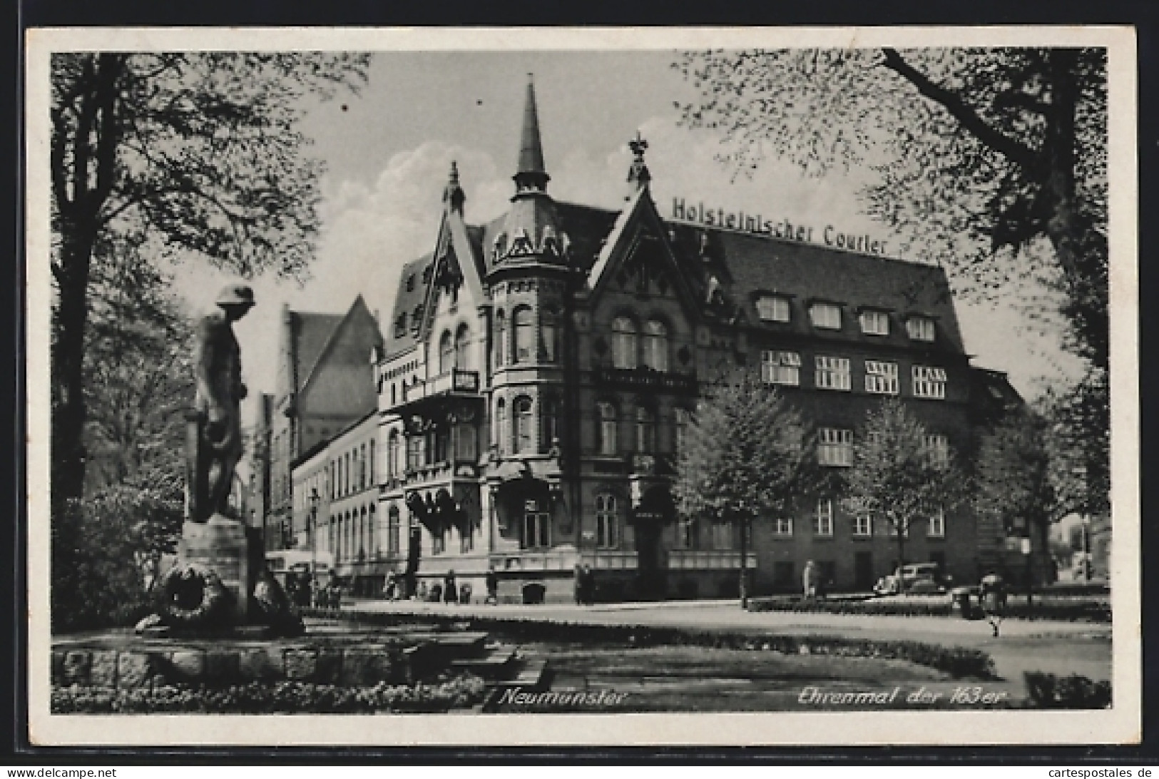 AK Neumünster, Ehrenmal Der 163er  - Neumuenster