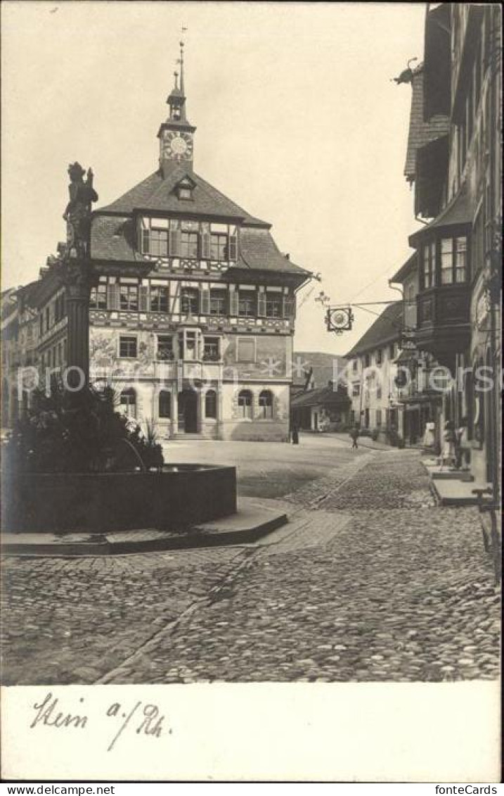 11538899 Stein Rhein Marktplatz Brunnen Rathaus Historisches Gebaeude Fassadenma - Other & Unclassified