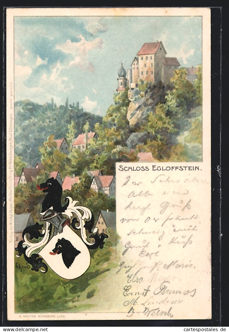 Lithographie Egloffstein, Schloss Mit Umgebung  - Other & Unclassified