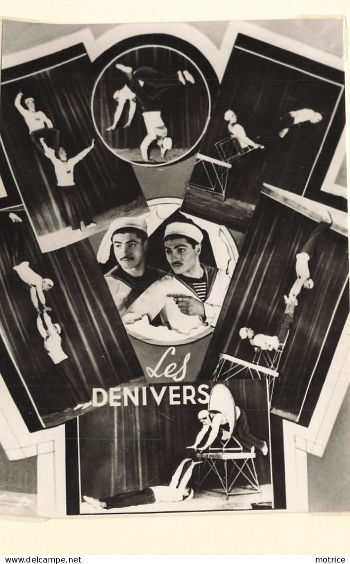 CIRQUE - Les Denivers, Les Burlesques De L'acrobatie,(photo Années 30/40 Format 12cm X 8,4cm) - Autres & Non Classés