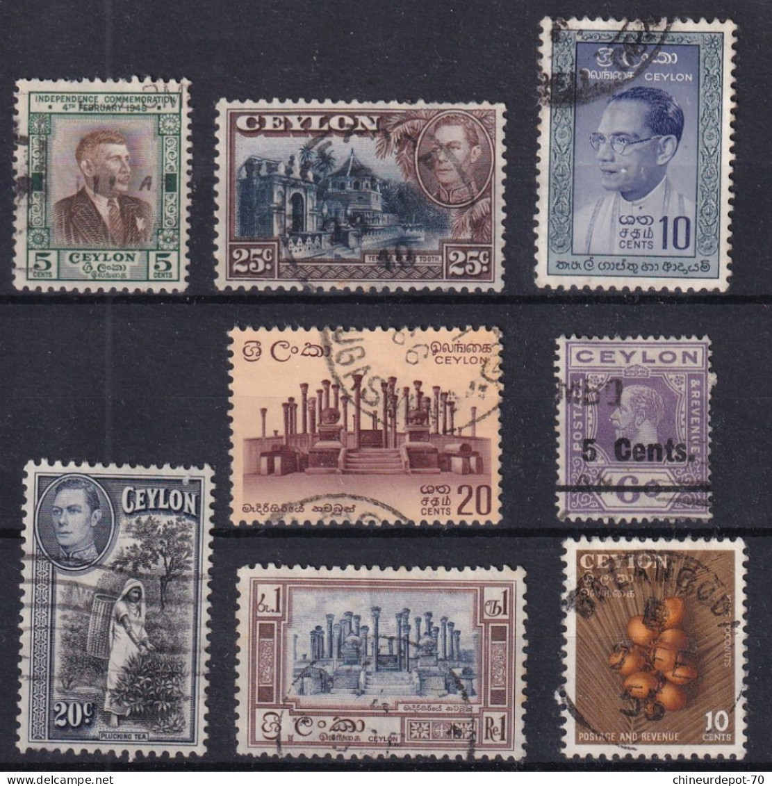 Timbres  Ceylan - Sri Lanka (Ceilán) (1948-...)